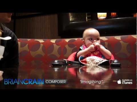 Funny, Energetic Baby Eating w/ Piano Music