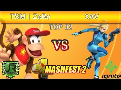 Mashfest 2 Singles  TOP 32 - TSM | ZeRo  (Diddy Kong) vs XAV (Zero Suit Samus)