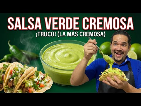 ¡SALSA VERDE CREMOSA DE CHILE JALAPEÑO!