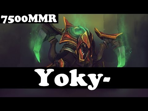 Yoky 7500 MMR Plays Nyx Assassin - Ranked Match Gameplay - Dota 2