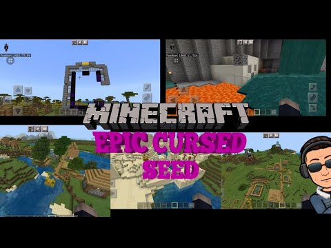 Insane Minecraft Seed: 3 Villages, 2 Ravines, 1 Ruined Portal