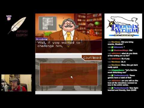 Arv streams Day 2 of Phoenix Wright: Ace Attorney! - 1 / 2