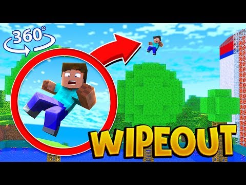 Can you BEAT WIPEOUT in 360° VR?! - A Minecraft VR Video