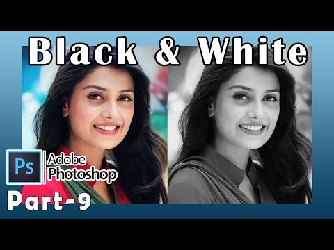 How To Make Black & White Picture In Adobe Photoshop 7.0 Part 9 Video