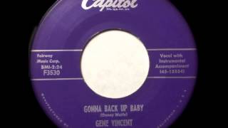 Gonna back up baby - Gene Vincent - CAPITOL F3530 (1956)
