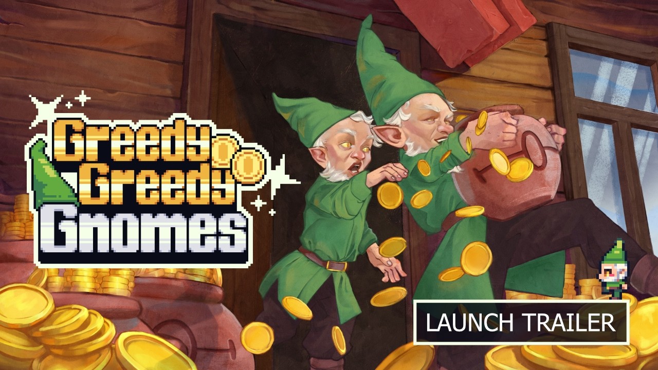 Video de YouTube: Greedy Greedy Gnomes se lanza hoy en PC y Android