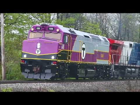 The Last of the MBTA MASSDOT F40PH-2Cs rebuilt by Wabtec Erie, PA