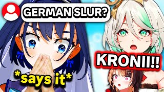 Kronii accidentally saying a German slur broke everyone: