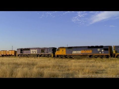 5PM6 Pacific National Intermodal Freight Train (16/12/2017) - PoathTV Australian Railways