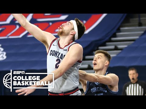 排名第一的岡薩加大學以22-0的比分戰勝聖地亞哥大學。 (No. 1 Gonzaga crushes San Diego, now 22-0 [FULL GAME HIGHLIGHTS] | ESPN College Basketball)