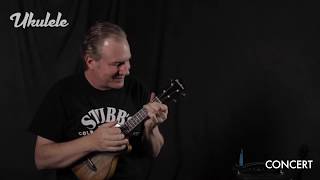Video thumbnail for Ukulele Demo/Review: Breedlove's Myrtlewood Lu'au Tenor and Concert CE by Ukulele