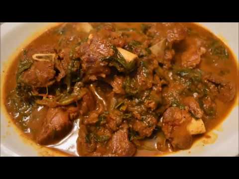 Lai xakere mutton (mutton cooked with Mustard Greens)
