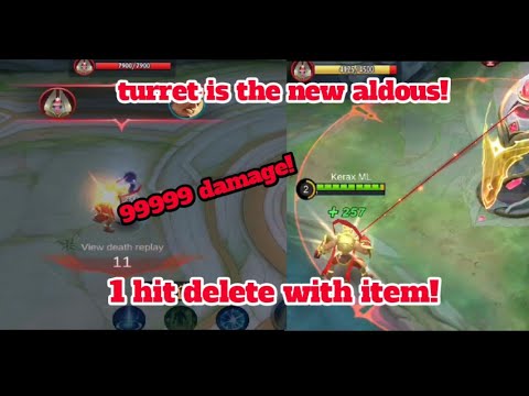 turret is the new aldous! 1 hit delete with tank item