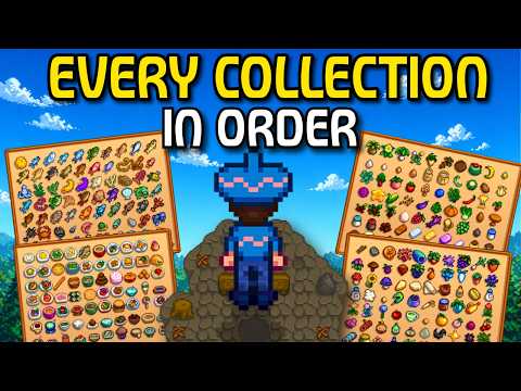 I Completed EVERY Collection in Stardew Valley In Order