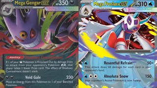 Mega Gengar Ex Vs. Mega Froslass Ex Pokemon TCG Game