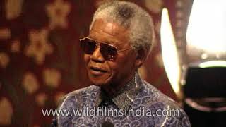 Nelson Mandela speaks at the Indo South Africa Friendship Association, 1995