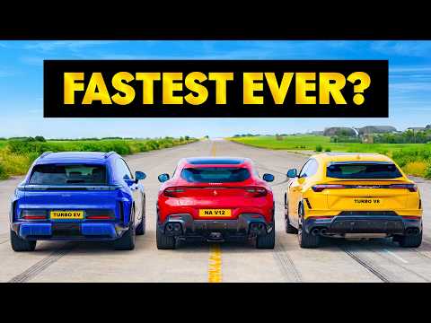 Can anything beat a 1,150hp Porsche Cayenne EV in a DRAG RACE?