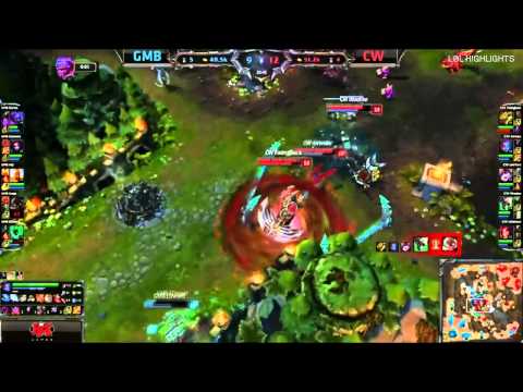 LoL - Gambit Gaming VS Copenhagen Wolves Week 6 EU LCS Summer 2014 Day 2 S4 GMB vs CW Season 4