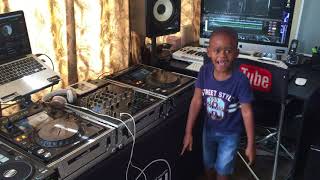 DJ Arch Jnr Playing a New South African Hit Song From Dj Shimza and Dj Maphorisa – Make (5yrs Old)