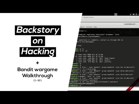Backstory on Hacking with bandit wargame walkthrough | Download pdf below