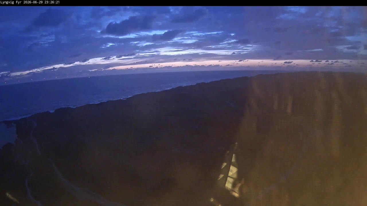 Live webcam view of Lyngvig Fyr Lighthouse North Sea View