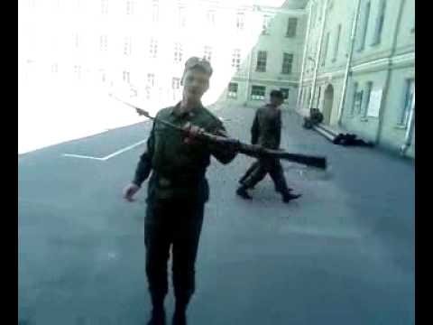 Anton Belov Twists a carbine in Russian army
