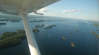 preview picture of video 'Scenic 1000 Islands National Park - Boldt Castle by airplane flight tour'