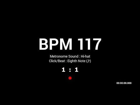 Metronome BPM 117 / Hi-hat / 8th
