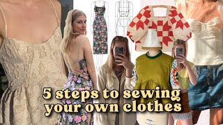Guide to start sewing your own clothes ✨making your own wardrobe from scratch