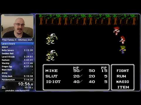 Final Fantasy II Speedrun - Glitchless NES 5:59:00
