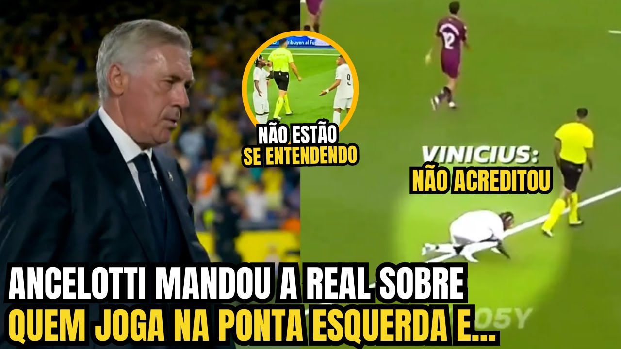 🚨NOSSA! OLHA O QUE ANCELOTTI FALOU SOBRE MBAPPE JOGAR NA POSIÇÃO DE VINI JR!!