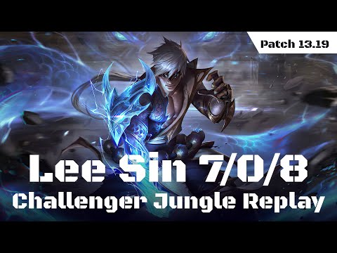 T1 Forest Leesin Jungle Korean Challenger Replay Patch 13.19
