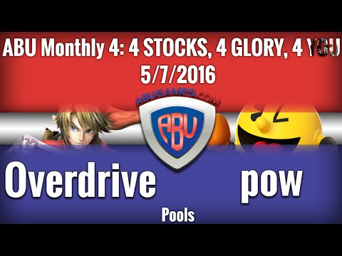 ABU Monthly 4: Overdrive (Link) vs. TEG | Pow (Pacman)  - Smash 4 Singles