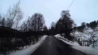 Winter Drive To Trinafour Highland Perthshire Scotland