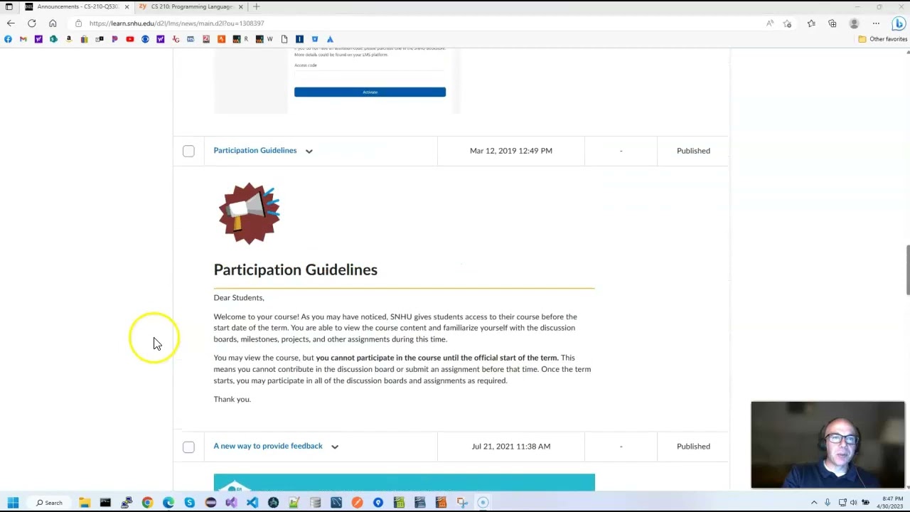 CS 210 Course Introduction
