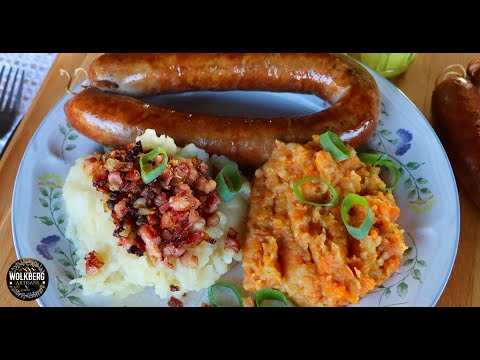 Dutch Comfort Food Special | Hete Bliksem, Hutspot & Dutch Rookworst Recipe | Stamppot Recipes