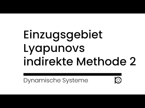 [Tutorial] Stabilität und Einzugsgebiet der Ruhelage - Lyapunovs indirekte Methode Beispiel 2