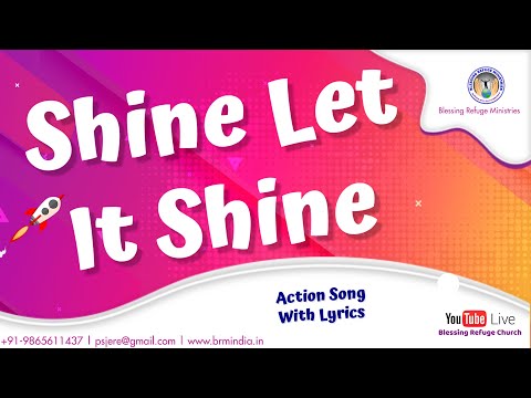 Shine Let It Shine Sunday School Song With Lyrics | Blessing Refuge Church