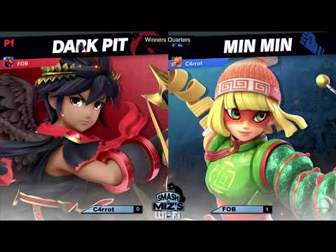 Smash @ Miz's WiFi 9 - C4rrot (Min Min) vs. FOB (Dark Pit) Winners Quarters