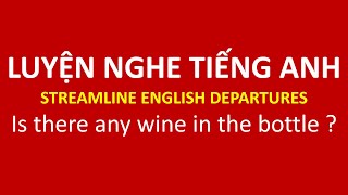 Is there any wine in the bottle ? | Luyện nghe tiếng Anh với Streamline english Departures
