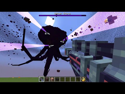 Orbital Railgun vs All Minecraft Mobs & Bosses