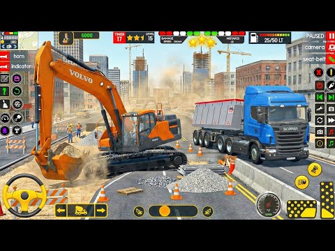 Modern City Road Construction Simulator 4K | JCB Road Construction Games Android Gameplay
