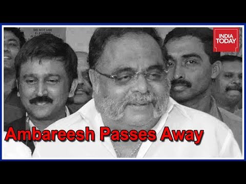 Ambarish the legendary kannada rebel star and former union minister passes away