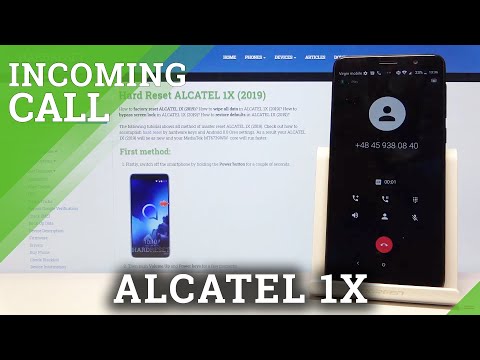 Incoming Call in Alcatel 1X 2019 - Pick Up Call