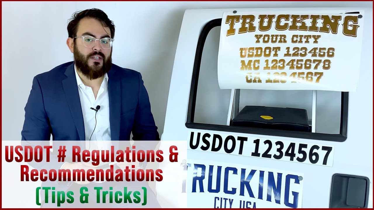 USDOT Number Sticker Decal Regulations & Recommendations | How To Display Your USDOT Truck Lettering