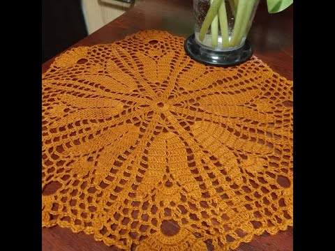 Serwetka w tulipany cz.2/2 crochet doily with tulips part 2/2
