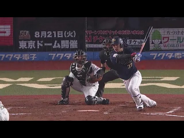 【2回表】バファローズ・若月が流れを作る先制打!! 2018/5/17 M-Bs