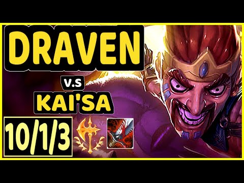 SACY (DRAVEN) vs KAI'SA - 10/1/3 KDA BOTTOM ADC GAMEPLAY - BR Ranked GRANDMASTER