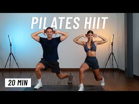 20 MIN FULL BODY HIIT Workout With Weights At Home No Repeat No Jumping