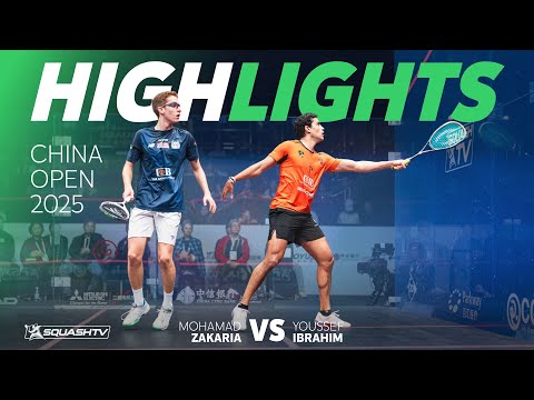 🇪🇬 Zakaria v Ibrahim 🇪🇬 | China Open 2025 | SEMI-FINAL HIGHLIGHTS